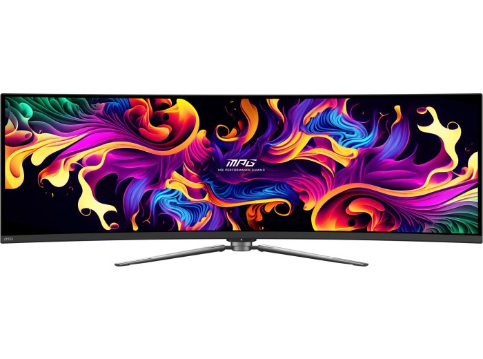 MSI MPG 491CQP QD-OLED monitor komputerowy 124,5 cm (49") 5120 x 1440 px Dual WQHD Czarny