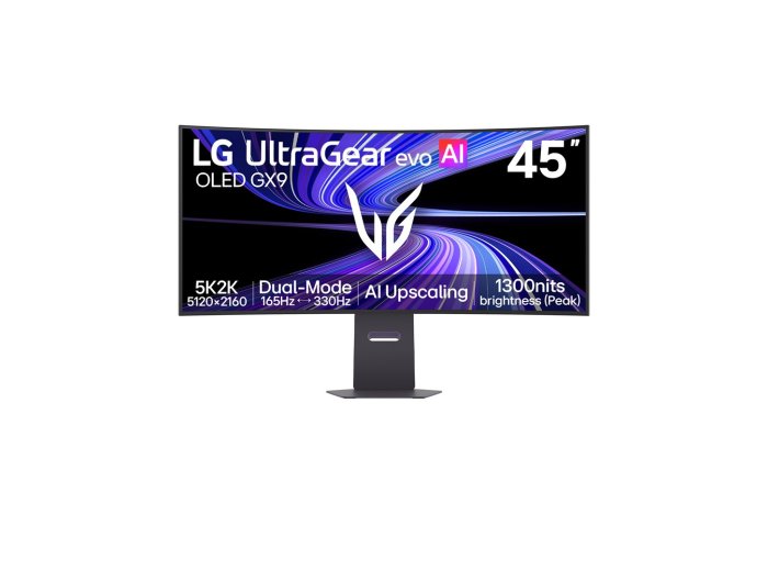 LG 45GX950B-B monitor komputerowy 114,3 cm (45") 5120 x 2160 px 5K Ultra HD OLED Czarny