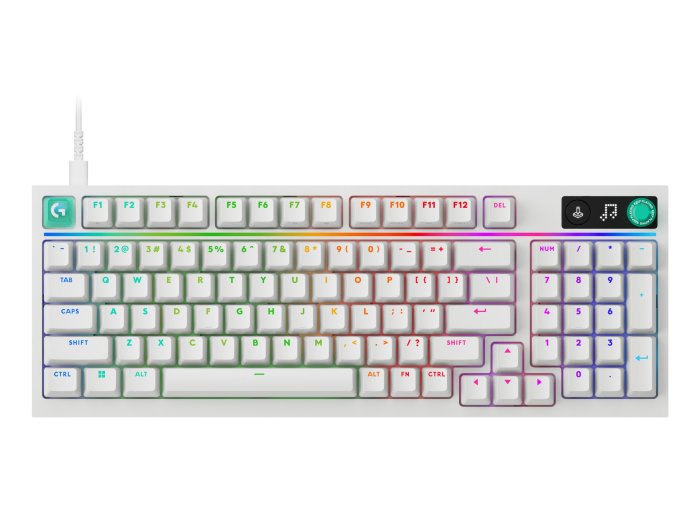 Logitech G G316 X 98 klawiatura Gaming USB QWERTY Angielski Biały