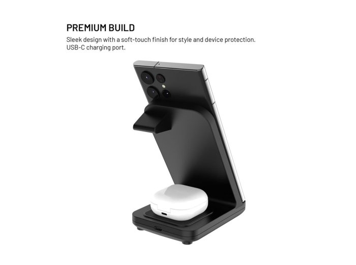 FIXED FIXPOS-U-BK ładowarka do urządzeń przenośnych Smartwatch, Smartfon, Słuchawki Czarny USB Bezprzewodowe ładowanie Szybkie ładowanie Wewnętrzna