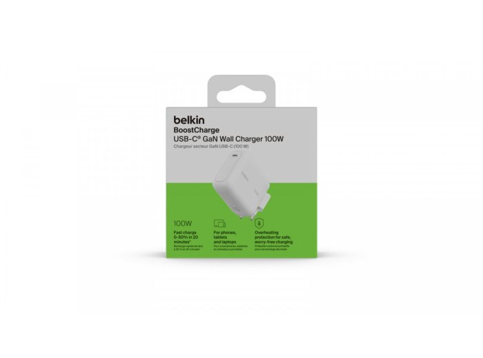 Ładowarka 100W GaN składana wtyczka 1xUSB-C