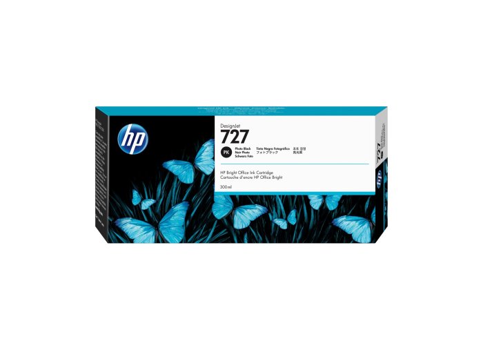 HP Czarny fotograficzny wkład atramentowy 727 DesignJet 300 ml