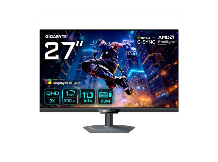GIGABYTE M27Q2 QD monitor komputerowy 68,6 cm (27") 2560 x 1440 px Quad HD LED Czarny