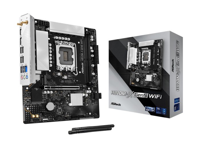 Asrock H810M-X Gen5 WiFi Intel H810 LGA 1851 (Socket V1) micro ATX