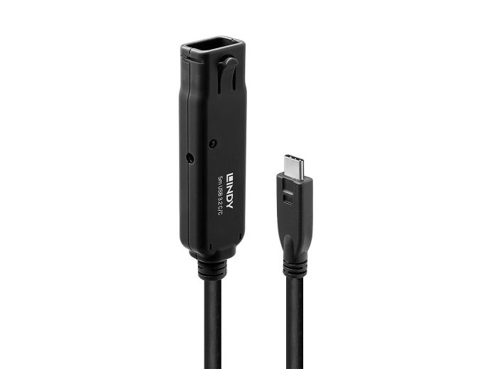 Lindy 43405 kabel USB USB 3.2 Gen 2 (3.1 Gen 2) 5 m USB C 10 Gbit/s Czarny