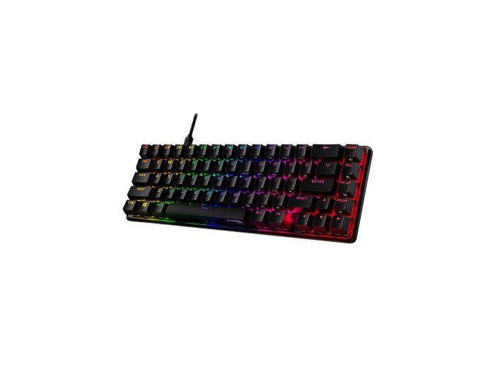 HyperX Alloy Origins 65 czarny / Klawiatura gamingowa / mechaniczna / HyperX czerwony / US / RGB / USB-C
