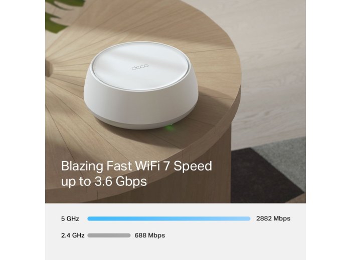 TP-Link DECO BE25(2-PACK) siatkowy system wi-fi Dual-band (2.4 GHz/5 GHz) Wi-Fi 7 (802.11be) Biały Wewnętrzny