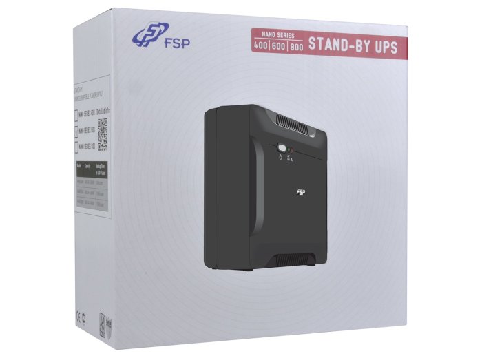 FSP Nano 800 zasilacz UPS Czuwanie (Offline) 0,8 kVA 480 W 2 x gniazdo sieciowe