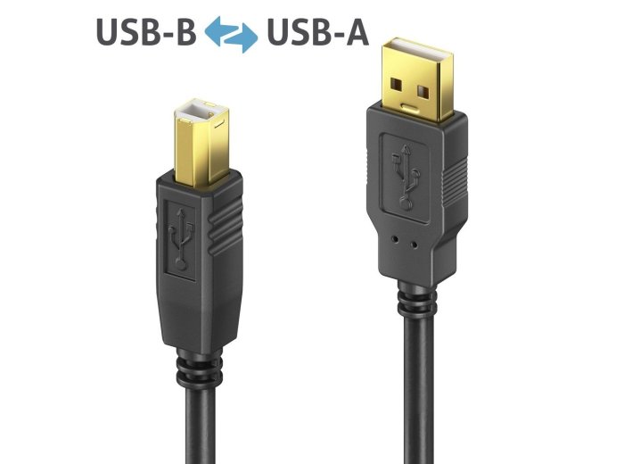 PureLink DS2000-100 kabel USB USB 2.0 10 m USB A USB B 0,48 Gbit/s Czarny