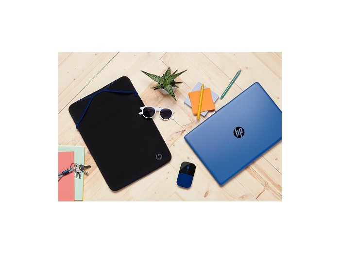 Futerał dwustronny ochronny na laptopa Classic Reversible 15.6 czarny/niebieski - 2F1X7AA