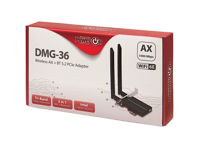 Inter-Tech DMG-36 Wewnętrzny WLAN / Bluetooth 5400 Mbit/s