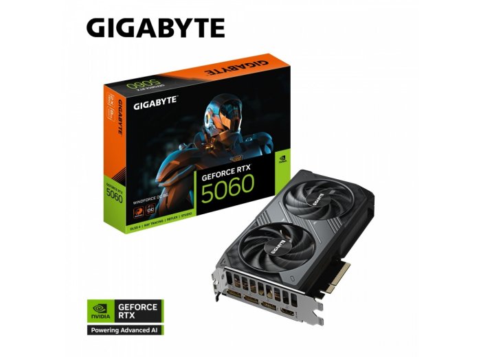Karta graficzna Gigabyte GeForce RTX 5060 WINDFORCE OC 8GB
