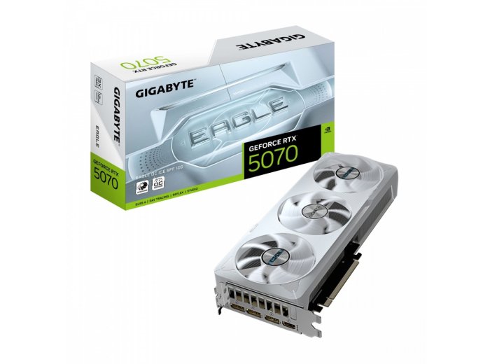 Karta graficzna GeForce RTX 5070 EAGLE OC ICE SFF 12G 192BIT GDDR7 3DP/HDMI