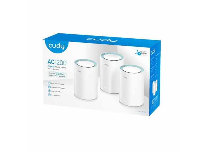 CUDY M1300(3-Pack) | Mesh, WiFi 5, 2,4GHz/5GHz,