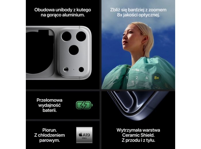 iPhone 17 PRO 256GB Kosmiczny pomarańcz