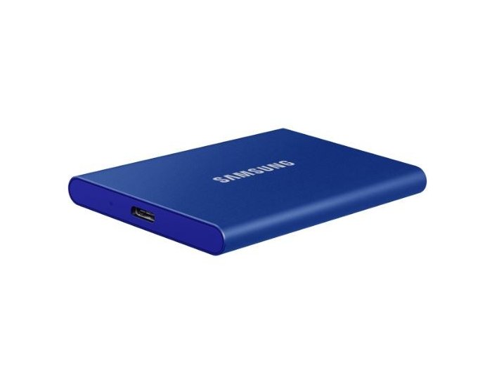 Dysk zewnętrzny SSD Samsung T7 (1TB; USB 3.2; niebieski; MU-PC1T0H/WW)