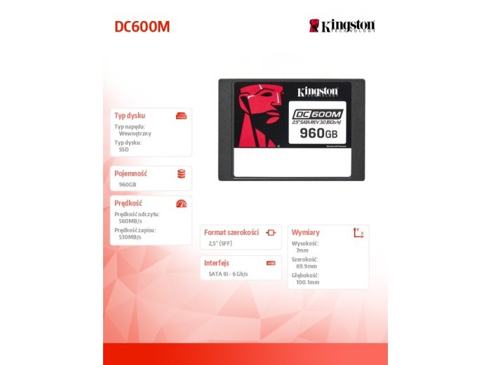 Dysk SSD DC600M 960GB