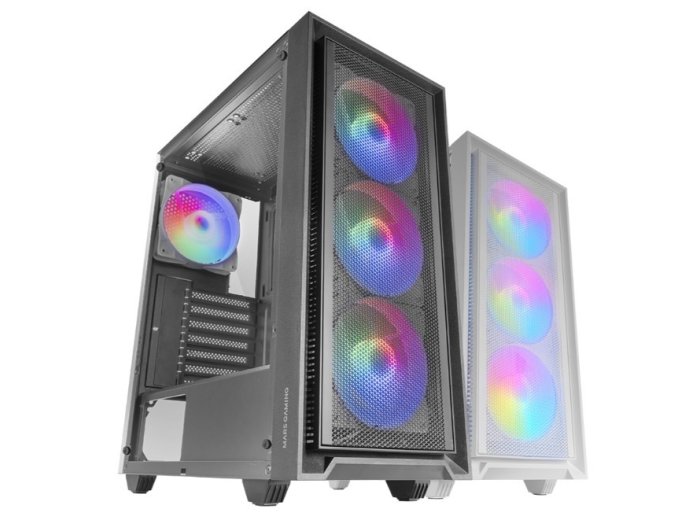 Obudowa MARS MC-AIR BLACK ATX 4x FRGB fan