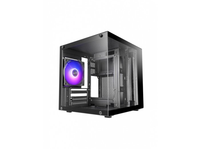 Obudowa MARS MC-CUBE 1xARGB mATX black
