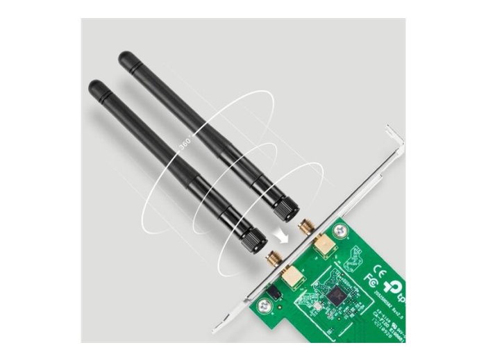 TPLINK TL-WN881ND TP-Link TL-WN881ND karta sieciowa PCIe Wireless 802.11n/300Mbps 2 odłączalne ant