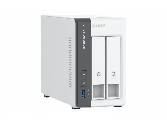 Qnap TS-216G, Tower, 2 x 2.5"/3.5" SATA, ARM 2.0GHz Quad core, 4GB, 1 x 2.5GbE + 1 x GbE, External adapter (PSU)