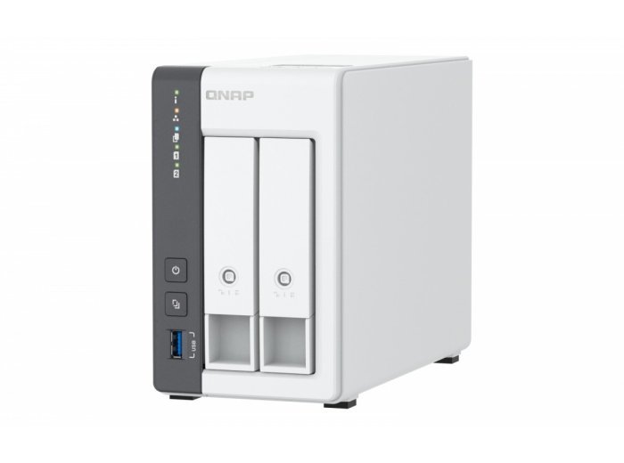Qnap TS-216G, Tower, 2 x 2.5"/3.5" SATA, ARM 2.0GHz Quad core, 4GB, 1 x 2.5GbE + 1 x GbE, External adapter (PSU)