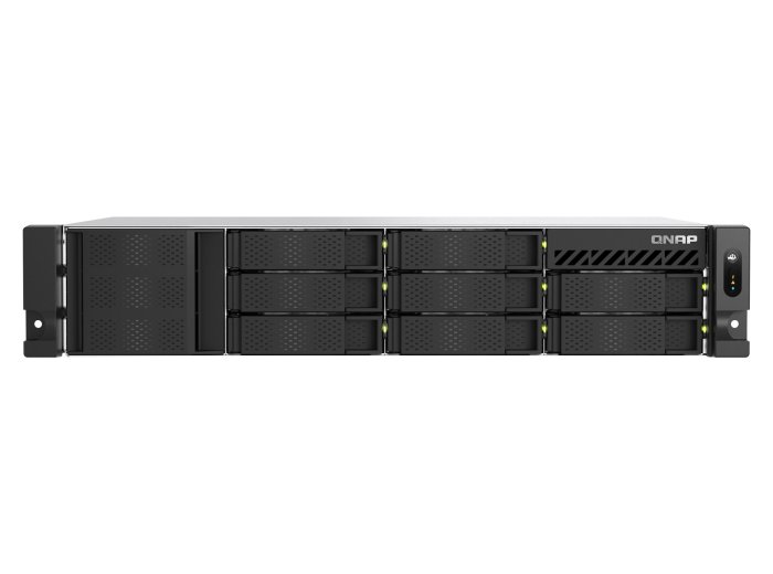 Qnap TS-855eU-RP-8G, 2U, 8 x 2.5"/3.5" SATA, Intel Atom C5125 8C/8T, 8 GB SODIMM DDR4 (max. 64GB ), 2 x 2.5GbERedundant PSU