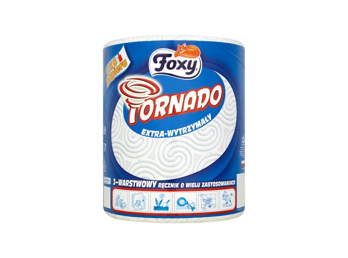 Ręcznik papierowy w rolce Jumbo FOXY TORNADO 3 warstwy