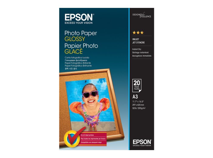 EPSON Photo Paper Glossy A3 20 sheets
