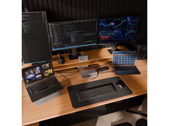 Targus DOCK230EUZ stacja dokująca Przewodowa Thunderbolt 5 Srebrny