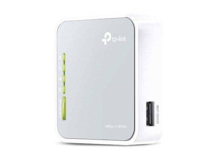 TPLINK TL-MR3020 TP-Link TL-MR3020 Wireless N150 3G/3.75 UMTS/HSPA/EVDO router 1xLAN/WAN,1xUSB