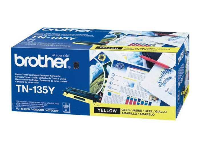 BROTHER TN135Y Toner Brother TN135Y yellow 4 000str HL-4040CN / HL-4050CDN / HL-4070CDW