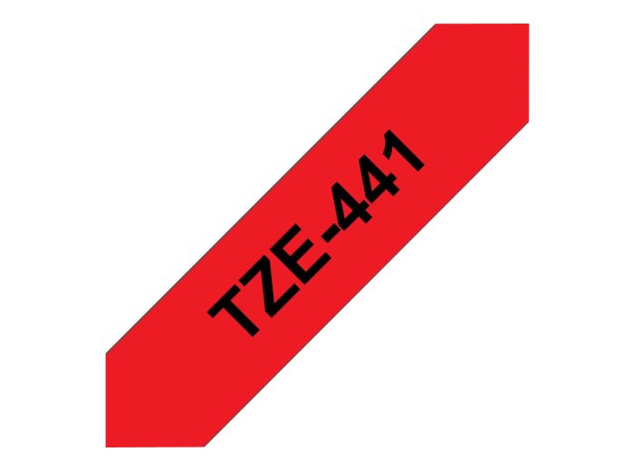 BROTHER TZe441 Taśma Brother 18mm BLACK ON RED