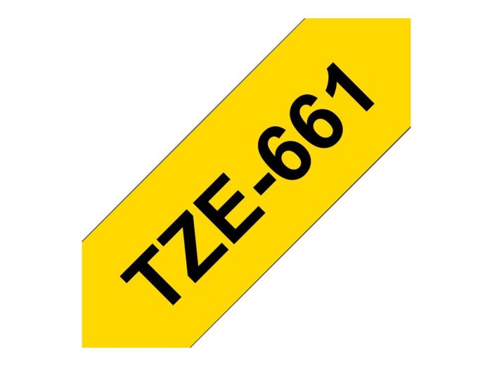 BROTHER TZE661 Taśma Brother 36mm BLACK ON YELLOW