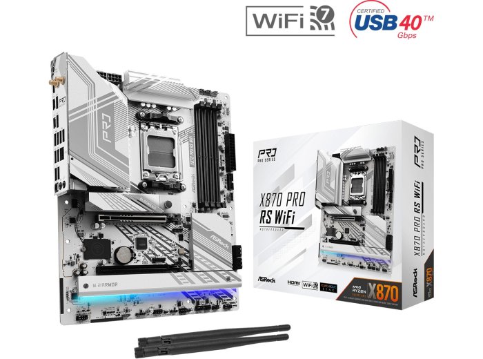 Płyta główna X870 PRO RS WIFI AM5 4DDR5 M.2 ATX