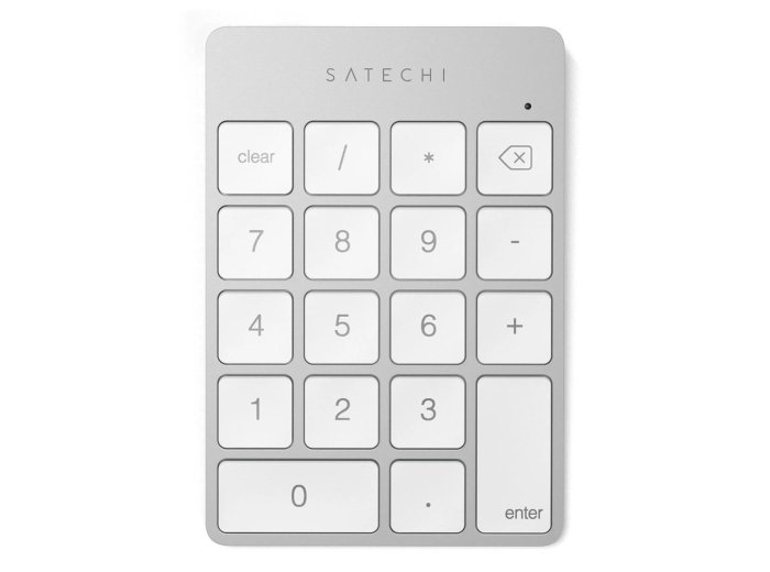 Satechi ALUMINUM RECHARGEABLE BT KEYPAD SILV. GR Numeryczna Bluetooth Srebrny