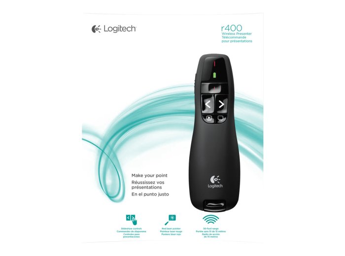 LOGITECH Wireless Presenter R400 Presentation remote control RF
