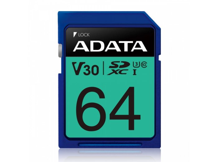 Karta pamięci SDXC PremierPro 64GB UHS-I U3 V30 100/80 MB/s