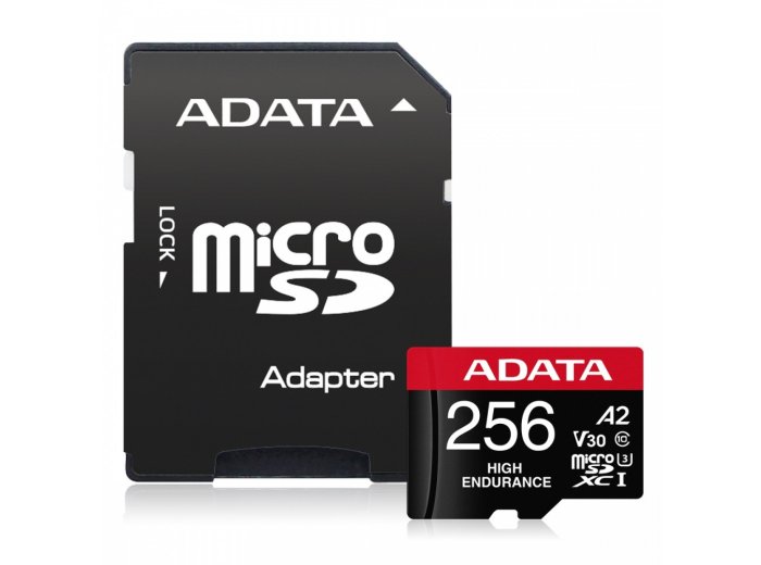 Karta pamięci microSD High Endurance 256GB UHS1 U3 V30 A2 100/85MB/s + Adapter