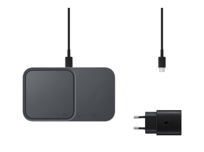 Samsung EP-P5400 Słuchawki, Smartfon, Smartwatch Szary USB Bezprzewodowe ładowanie Wewnętrzna