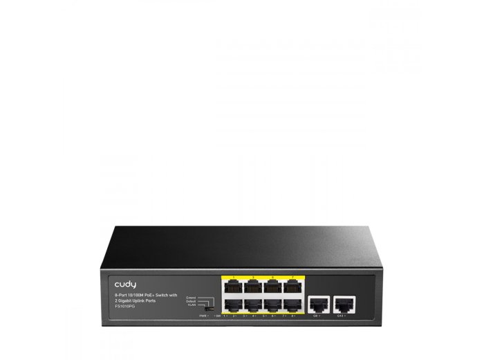 Przełącznik FS1010PG 8xFE PoE+ 120W 2xGigabit Uplink