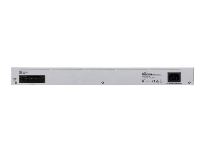 Ubiquiti UniFi Pro 48-Port PoE Zarządzany L2/L3 Gigabit Ethernet (10/100/1000) Obsługa PoE 1U Srebrny