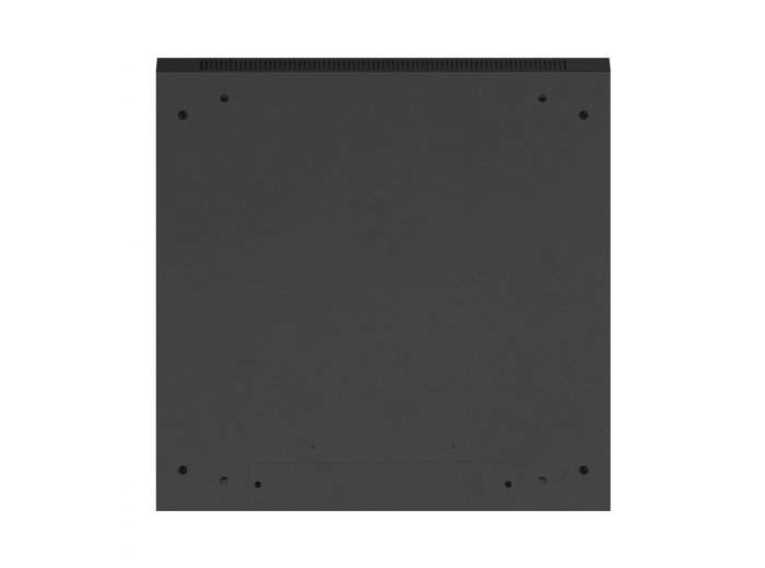 Szafa instalacyjna rack wisząca 19 cali 9U 600x600 czarna drzwi perforownae ( flat pack)