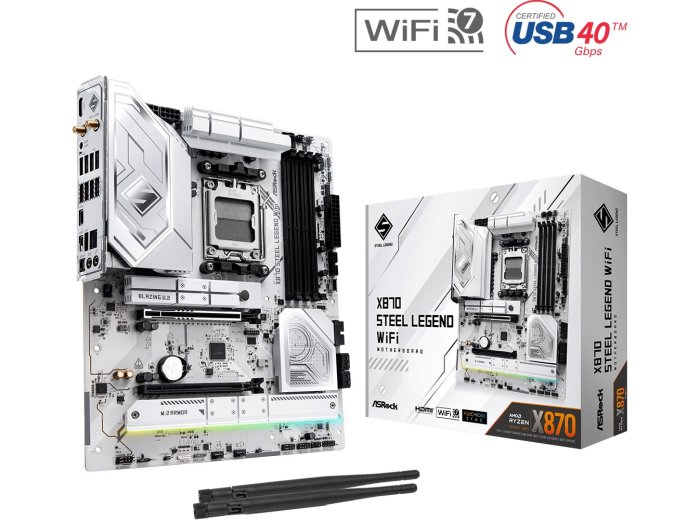 Płyta główna X870 STEEL LEGEND WIFI AM5 4DDR5 M.2 ATX