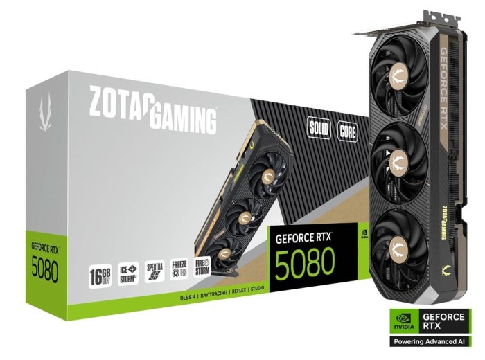 Karta graficzna GeForce RTX 5080 SOLID CORE 16GB GDDR7 256bit 3DP/HDMI