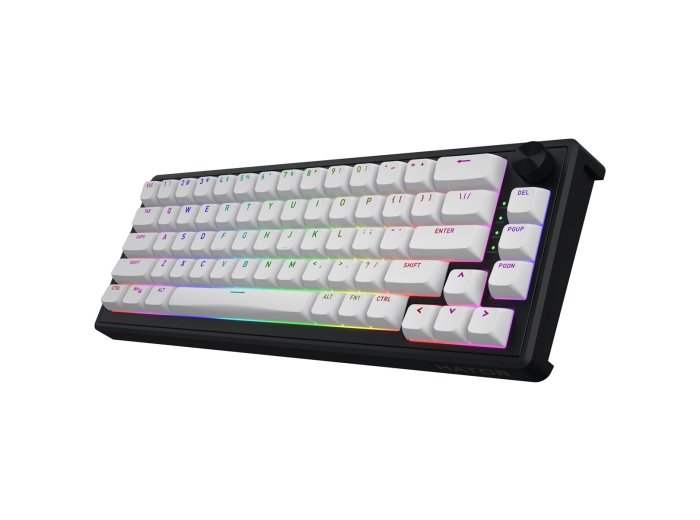 HATOR Skyfall 65 MAG ULTRA 8K klawiatura Gaming USB QWERTY US English Czarny, Biały