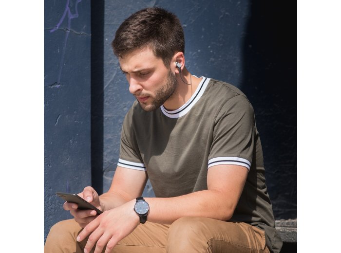 Koss BT115i Zestaw słuchawkowy Bezprzewodowy Douszny Połączenia/muzyka Bluetooth Czarny, Szary