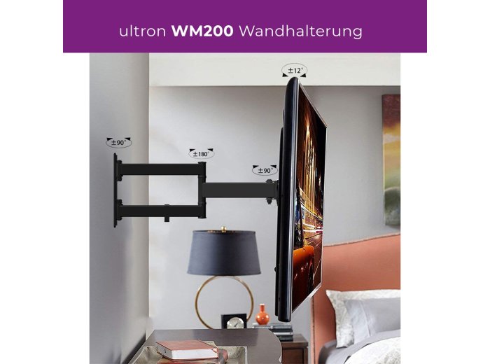 Ultron WM200 88,9 cm (35") Czarny