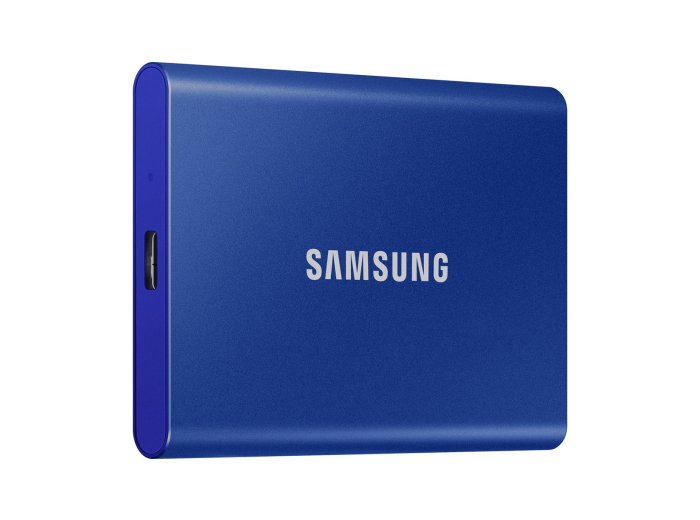Dysk zewnętrzny SSD Samsung T7 (1TB; USB 3.2; niebieski; MU-PC1T0H/WW)