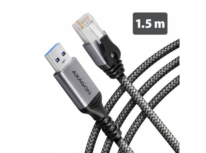 ADE-AM15 USB-A Gigabit Ethernet adapter z zintegrowanym kablem sieciowym CAT6 RJ-45 1.5 m
